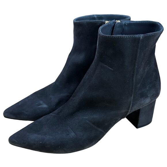 L’agence NWOB Jeanne Suede Bootie Charcoal Size 40 (US 10) Pointed Toe Boots - Picture 4 of 8